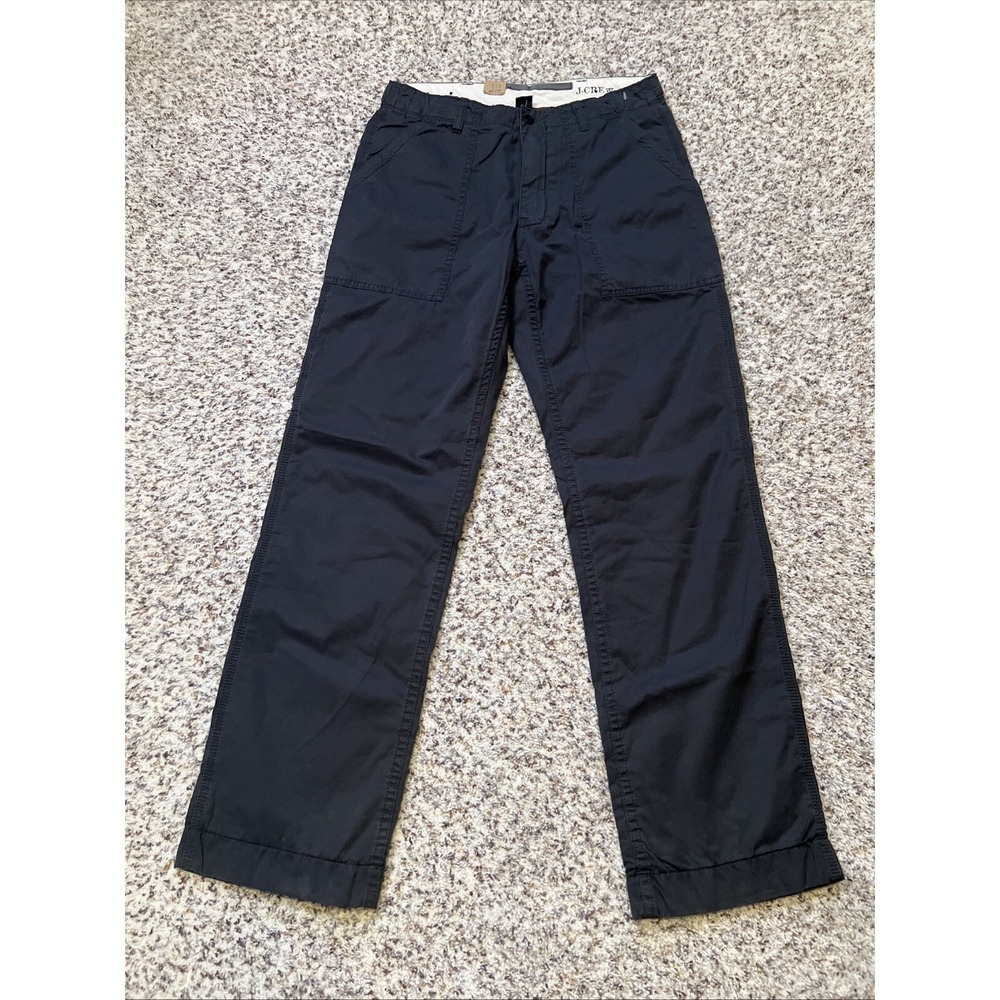 J Crew Mens Cargo Pants Sz 30x32 Flannel Lined Gray New With Tag